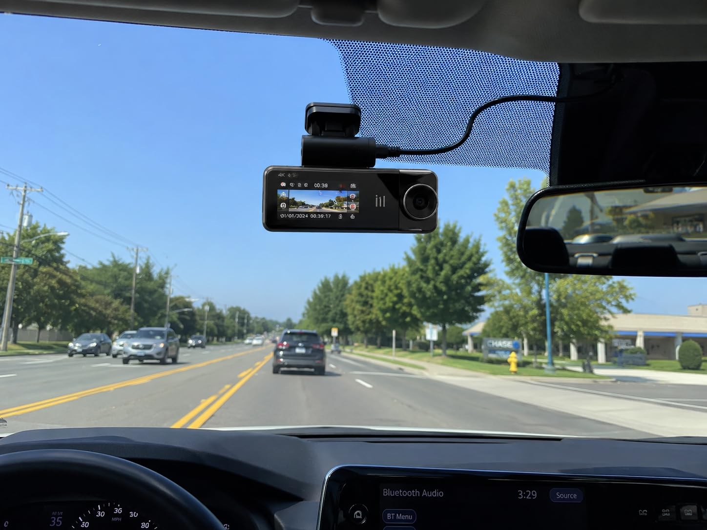 galphi 4K Dash Cam Front, 5GHz WiFi, 32GB Card Included, Mini Dashcam | Screen-Free, APP Control, 160° Wide Angle, G-Sensor, Loop Recording, 24H Parking Monitor, Night Vision, Easy Install customer photo 2