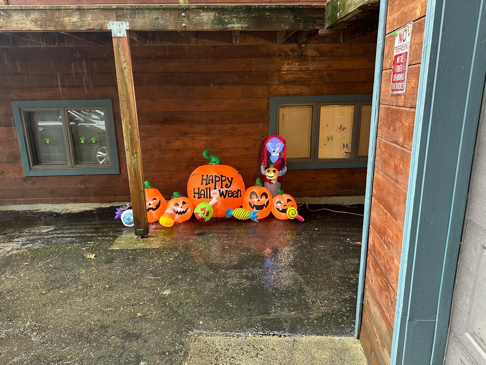 8FT Halloween Inflatable Decorations Outdoor, Halloween Decoration Outdoor Inflatable Pumpkin Combo with LED Blow Up Inflatables for Holiday Garden Yard Lawn Décor customer photo 2