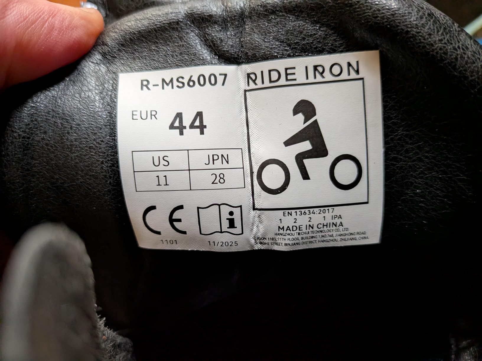 RIDEIRON Motorcycle Shoes Men CE Certified Protective Riding Boots customer photo 2