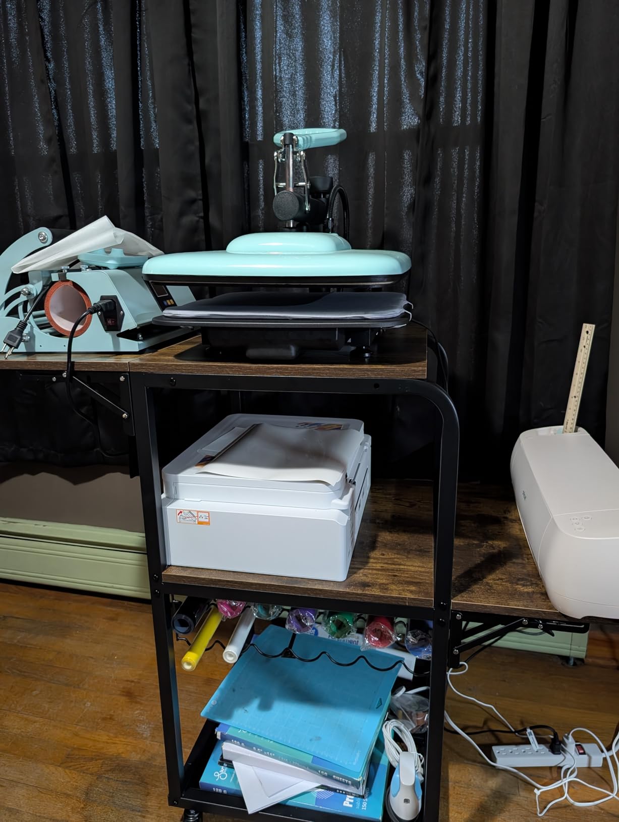 HTVRONT Heat Press Machine 15x15 - Swing Away Shirt Press for Sublimation | 1500W Rapid Even Heating, Adjustable pressure knob and auto shutoff for safe professional quality results customer photo 1