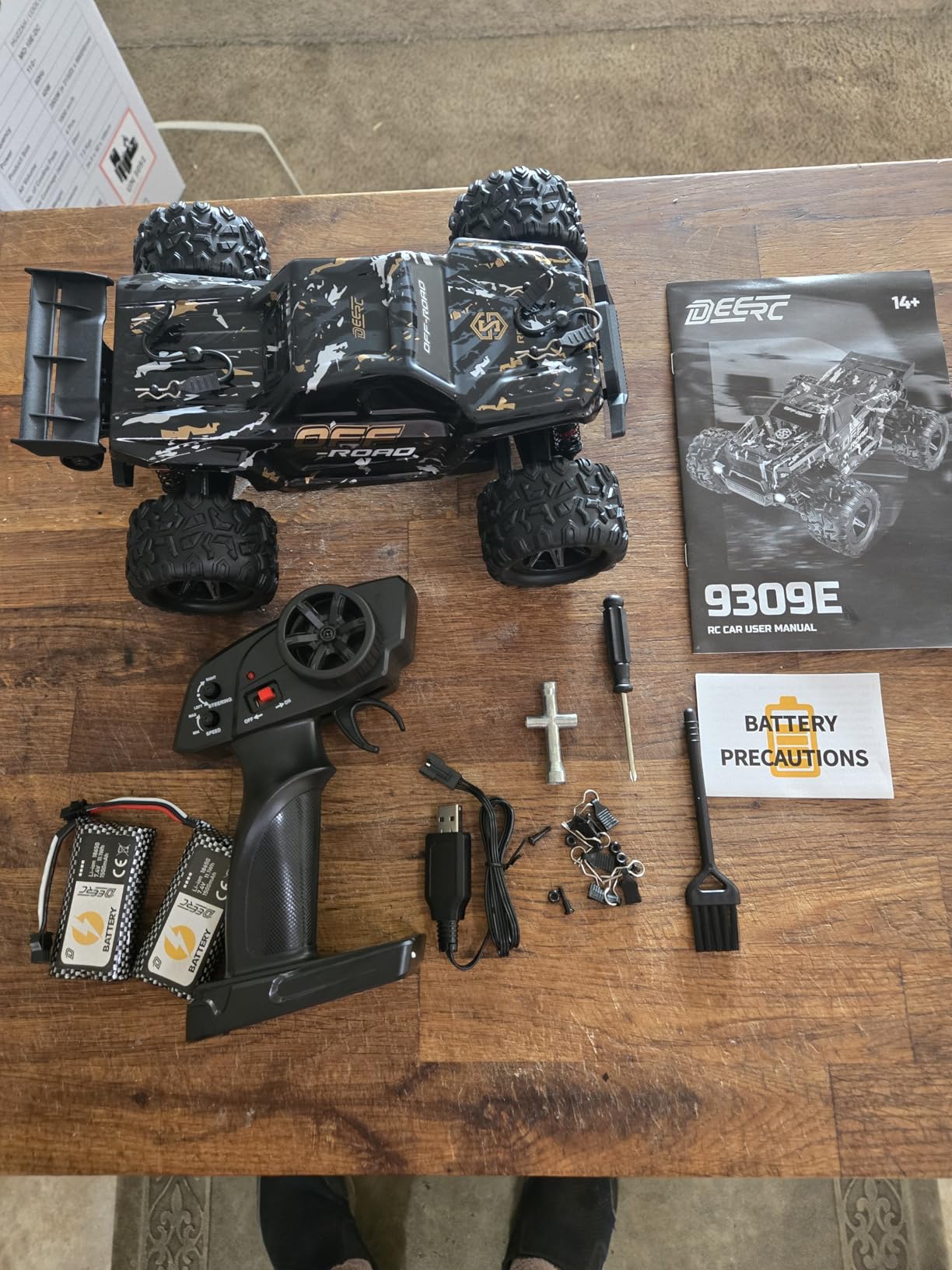 DEERC 9309E RC Cars for Adults 40KPH, All Terrain Fast Remote Control Car | 1/16 Remote Control Monster Truck, 2.4Ghz 4WD Waterproof Electric High Speed Car, Monster Truck W/2 Batteries customer photo 1