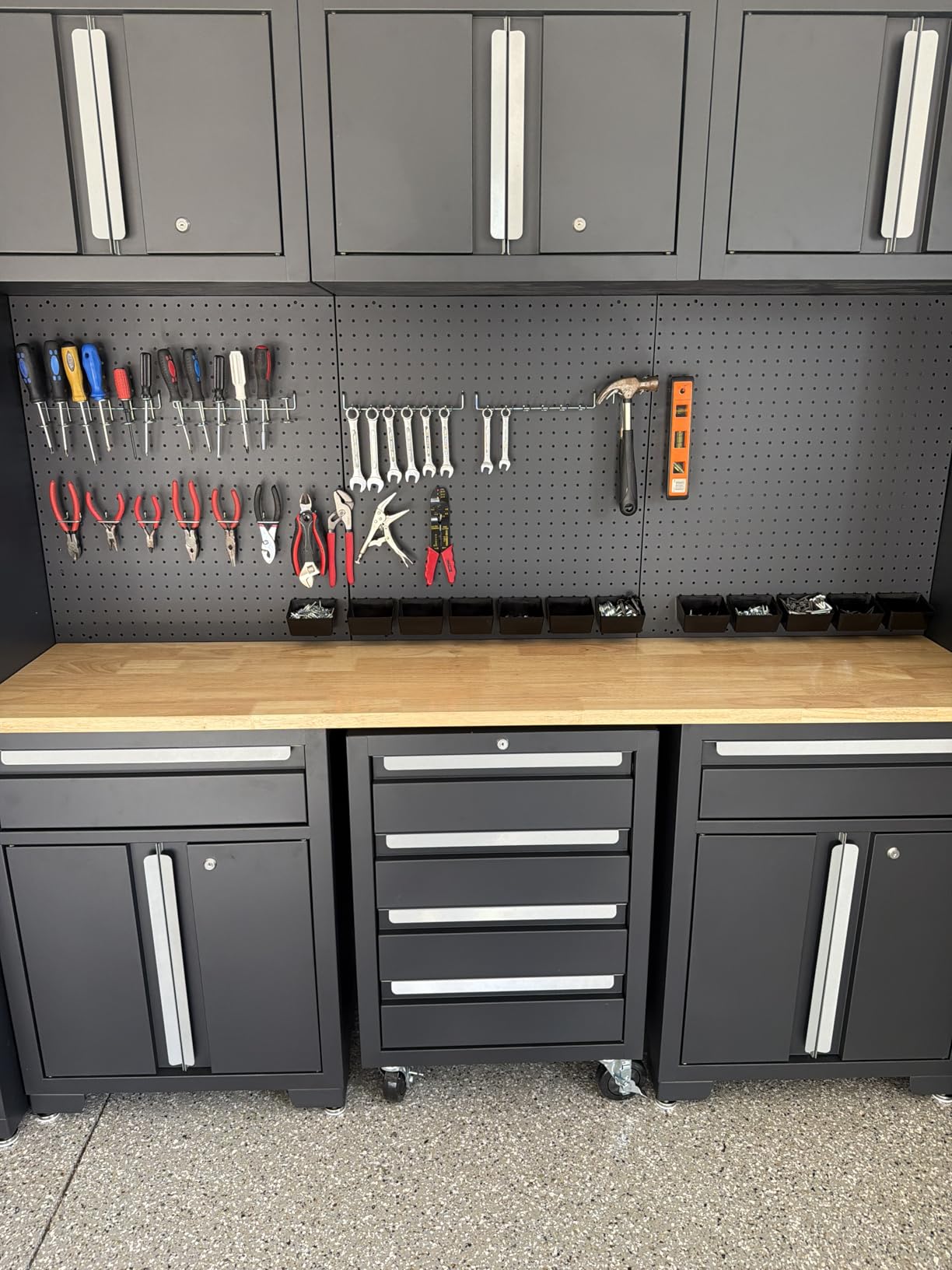INCLY 120PCS Pegboard Accessories Organizer Kit with Peg Board Hooks & Bins | Peg Board Hooks Assortment, For Organizing Various Tools, Fit 1/8 or 1/4 inch Pegboard, For Garage Hanging & Storage Tools customer photo 1