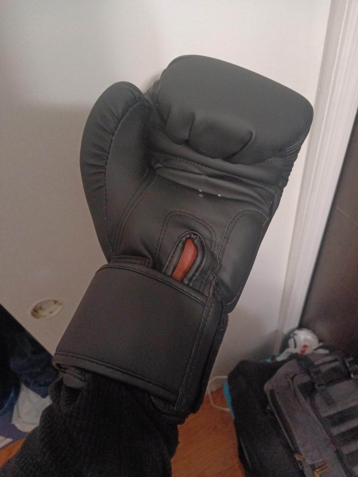 LIBERLUPUS MMA Gloves for Men - Open Palm Training Gloves for MMA Sparring, Kickboxing, Muay Thai customer photo 1