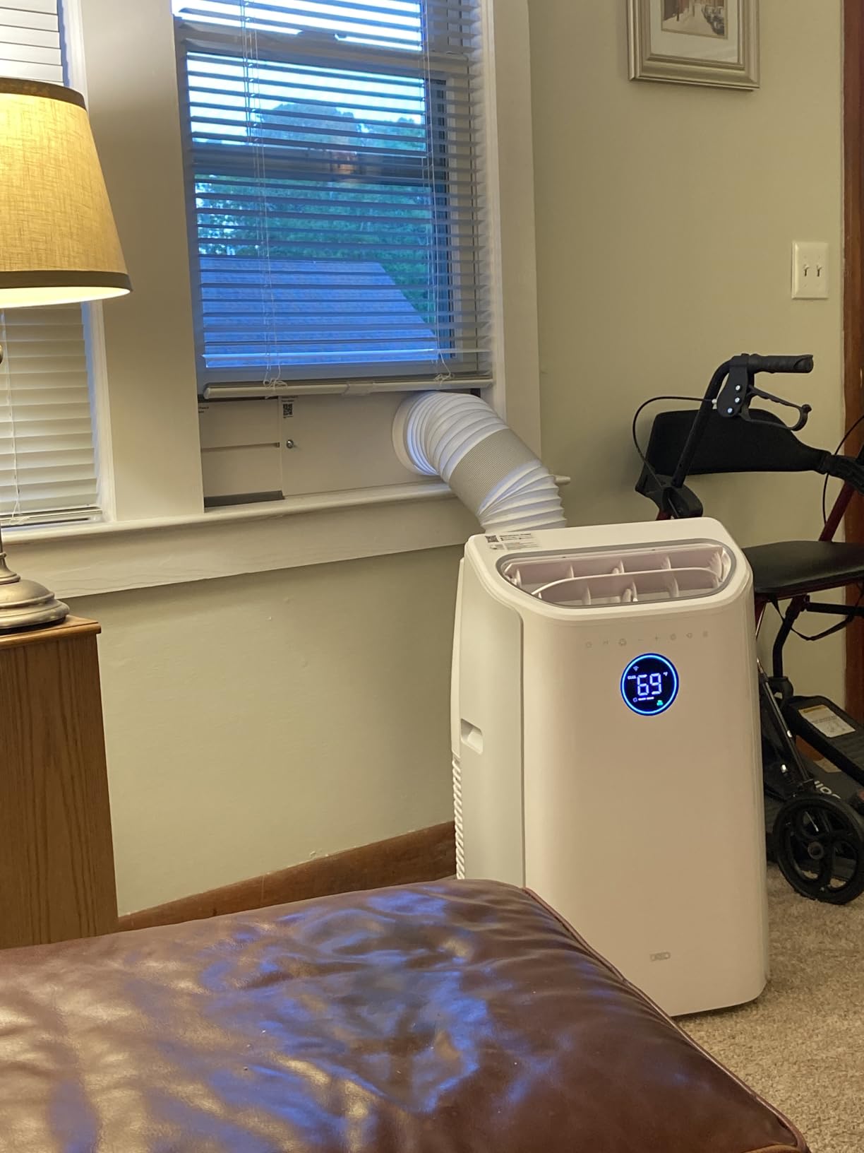 DREO Portable Air Conditioner 515S, 12000 BTU ASHRAE (8000 BTU DOE) Smart AC Unit for Bedroom with Drainage-free Cooling, Fan & Dehumidifier 3 in 1, APP/Voice/Remote, Quiet Standing AC for Room Indoors customer photo 1