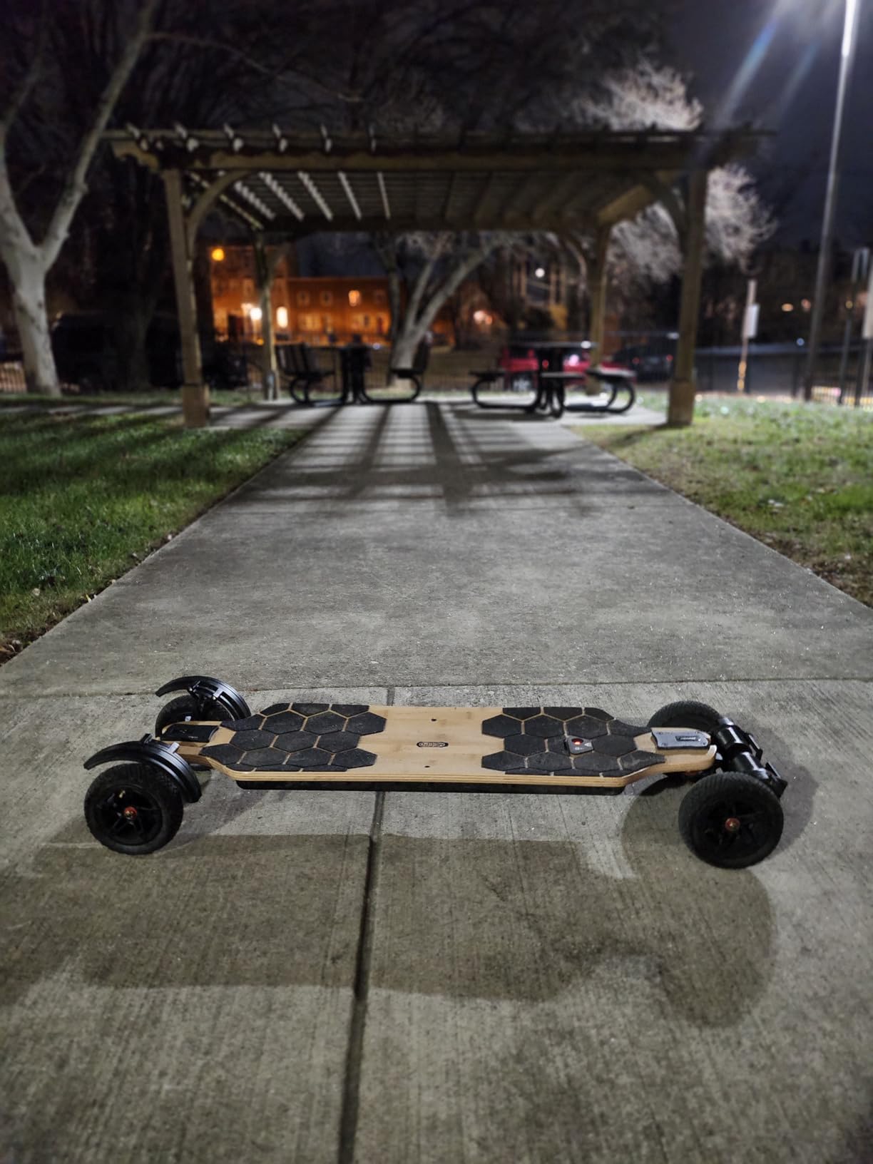MEEPO Bamboo Series Off-Road All Terrain Electric Skateboard, Ultra-Long 20-31 Miles Range Mountain Board, Highest 28-32 MPH Top Speed,155-175mm Wheels, Professional for Adult Riders customer photo 1
