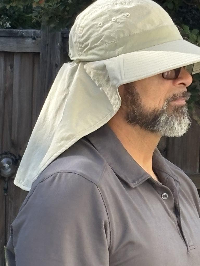 TOP-EX UPF 50+ Cooling Wide Brim Sun Hat for Men with Neck Flap, Packable customer photo 1