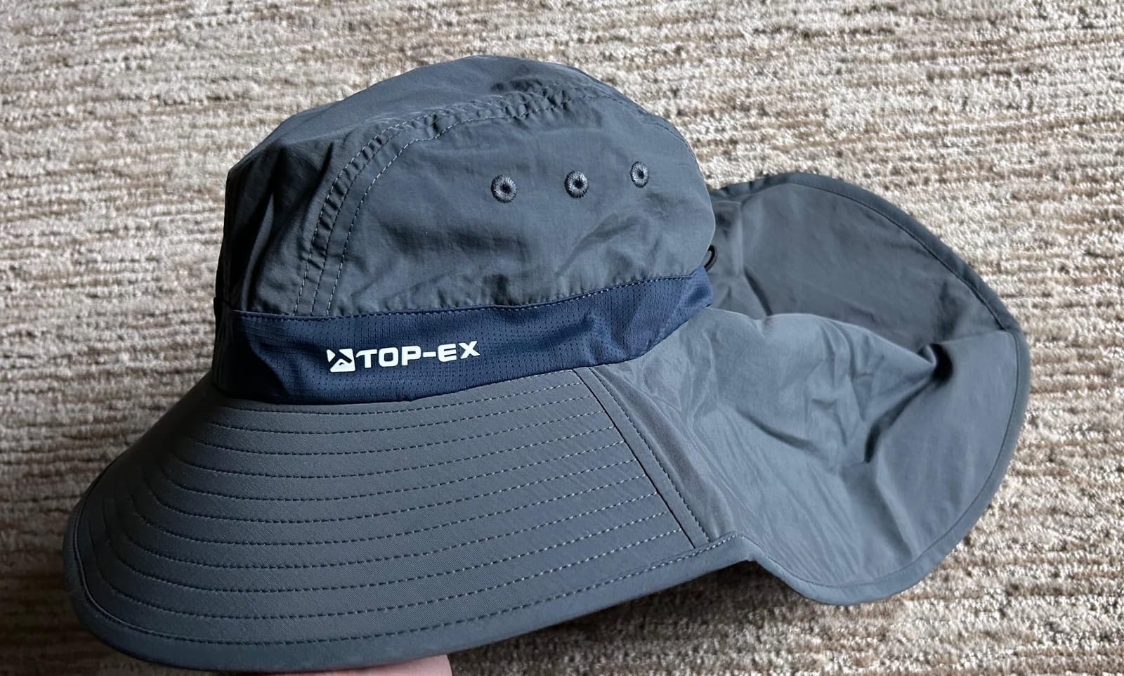 TOP-EX UPF 50+ Cooling Wide Brim Sun Hat for Men with Neck Flap, Packable customer photo 2