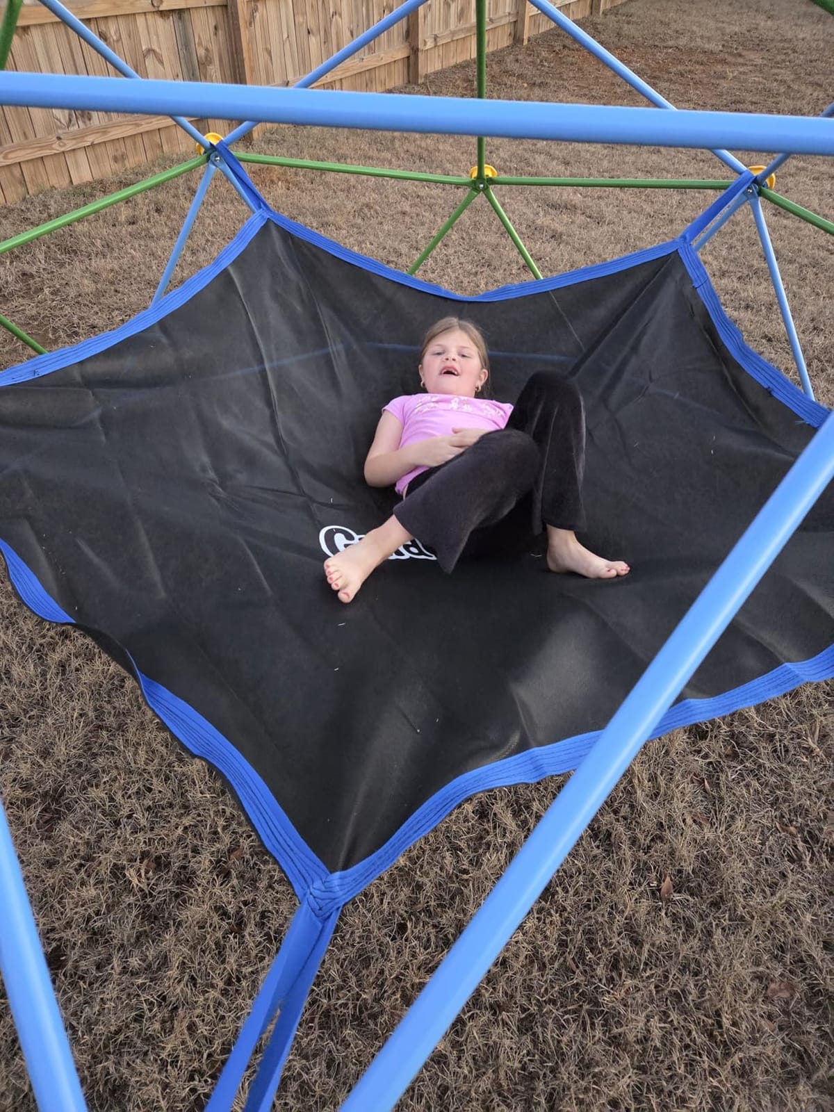 GVDV 10 FT Climbing Dome with Hammock, Certified Jungle Gym for Kids 3-12 | Outdoor Climbing Toys Supporting 1000 Lb, ASTM Approved, Hot-dip Galvanized Steel customer photo 1