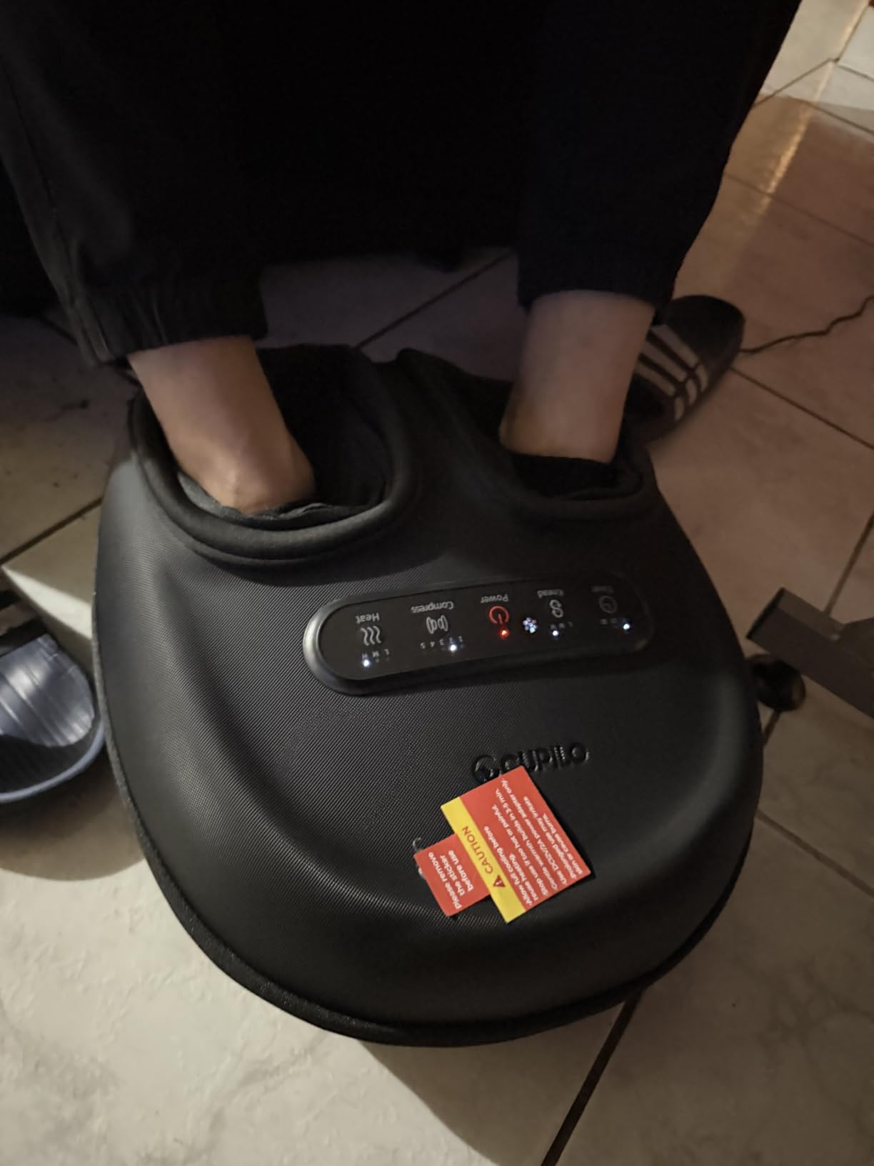 Foot Massager with Heat for Neuropathy-[Upgraded], FSA Eligible HSA | Shiatsu Massager for Plantar Fasciitis Relief, Birthday Gifts for Women, Home & Office Relaxation (with Remote) customer photo 1