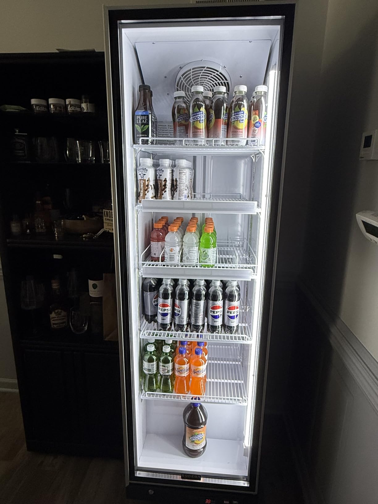 BODEGA BODEGACOOLER 12.5 Cu. Ft. Upright Commercial Beverage Refrigerator, Large Glass-Door Display Merchandiser, Energy-Star Rated Drink & Bar Cooler with Soft LED Lighting and Adjustable Shelves customer photo 2