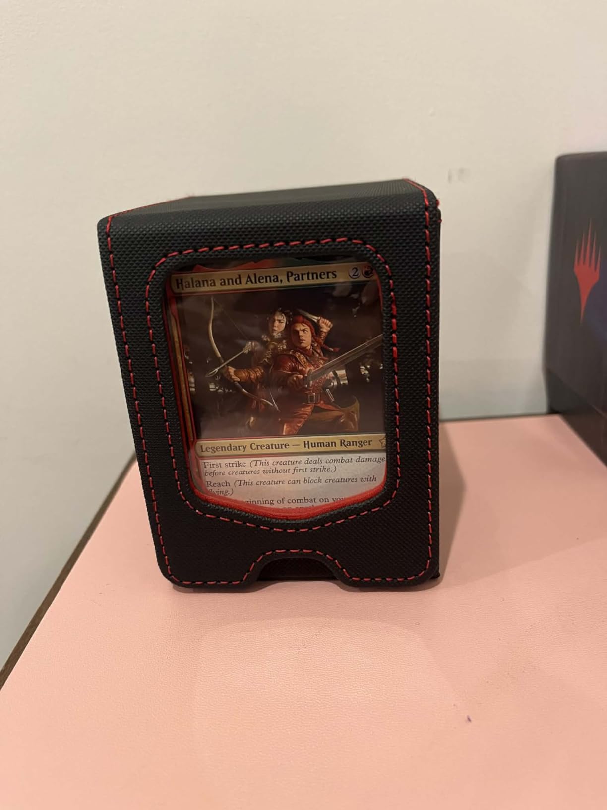 Fabmaker 4 Pack Deck Box Compatible with MTG Commander, Magnetic Trading Card Storage Box, Fits 100 Double-Sleeved Cards customer photo 1