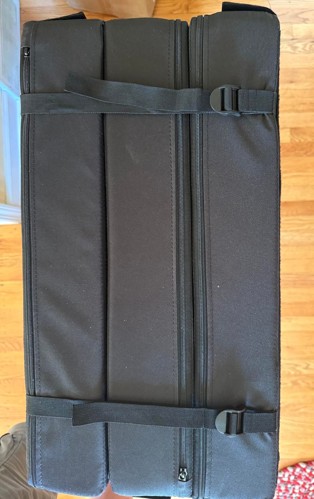 Tri-Fold Rock Climbing Crash Pad w/Adjustable Backpack Straps - Supplemental Bouldering Crash Pad - Durable Climbing Crash Pad, Lightweight & Portable - Folded Size 39