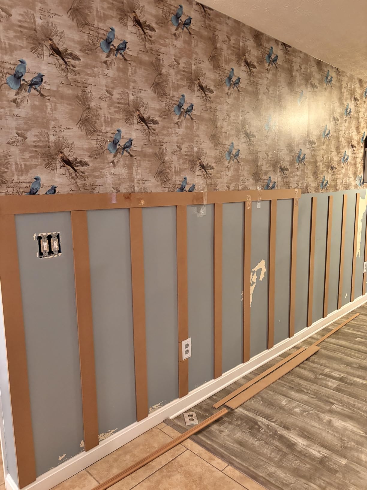Art3d MDF Premade Paintable Board and Batten Wainscoting Kit, 189 x 54 in | Molding Slat with Edge Strip, Lightweight, Paintable, Impact-Resistant, Easy to Install, Ideal for Living Rooms, Bedrooms customer photo 1