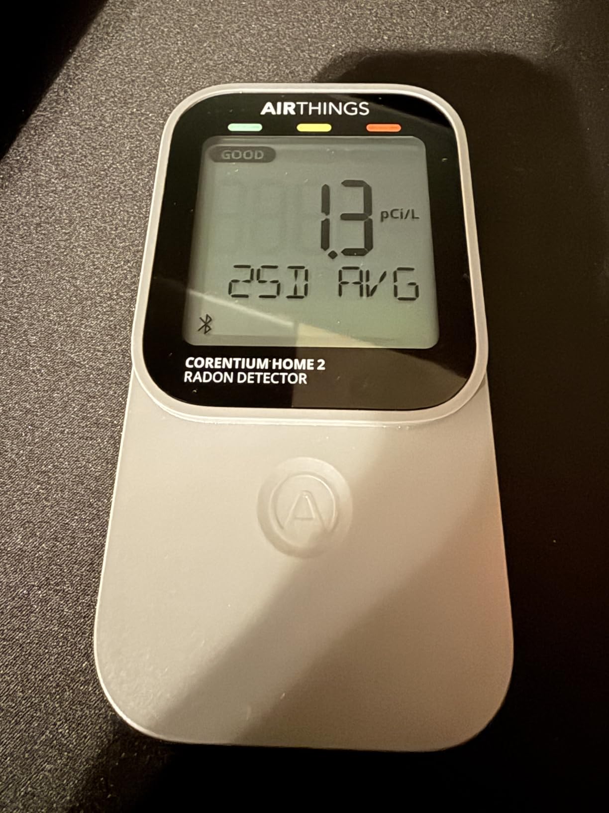 Airthings 325 Corentium Home 2 Smart Digital Radon Detector - Portable and Easy-to-use Radon Testing with Bluetooth connectivity and Humidity & Temperature Sensors customer photo 1