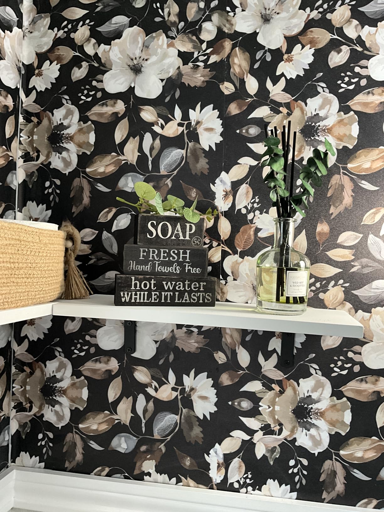 Lineshading 4 Pcs Fall Decoration For Home Wooden Maple Leaf Stacked Decor | Rustic Thanksgiving Table Centerpiece, Tiered Tray Styling, Beautiful Change Quote, Autumn Seasonal Home Accents customer photo 1