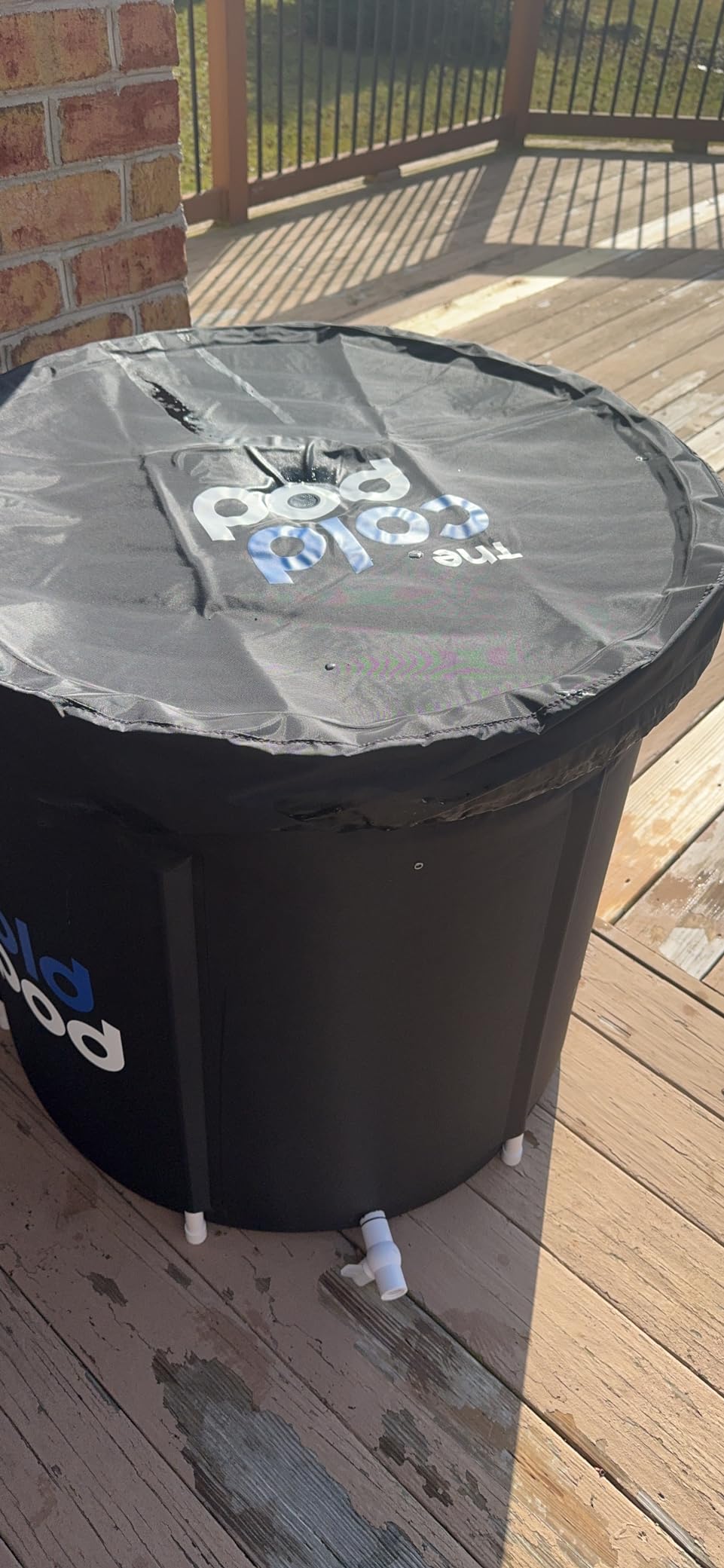 The Cold Pod Cold Plunge Tub: 85 Gal Round Tub with Full-Wrap UV-Reflective Insulation Cover Bundle for Indoor & Outdoors Use - Portable Ice Bath Tub for Athletes&Crossfitters &Wim Hof Enthusiasts customer photo 2