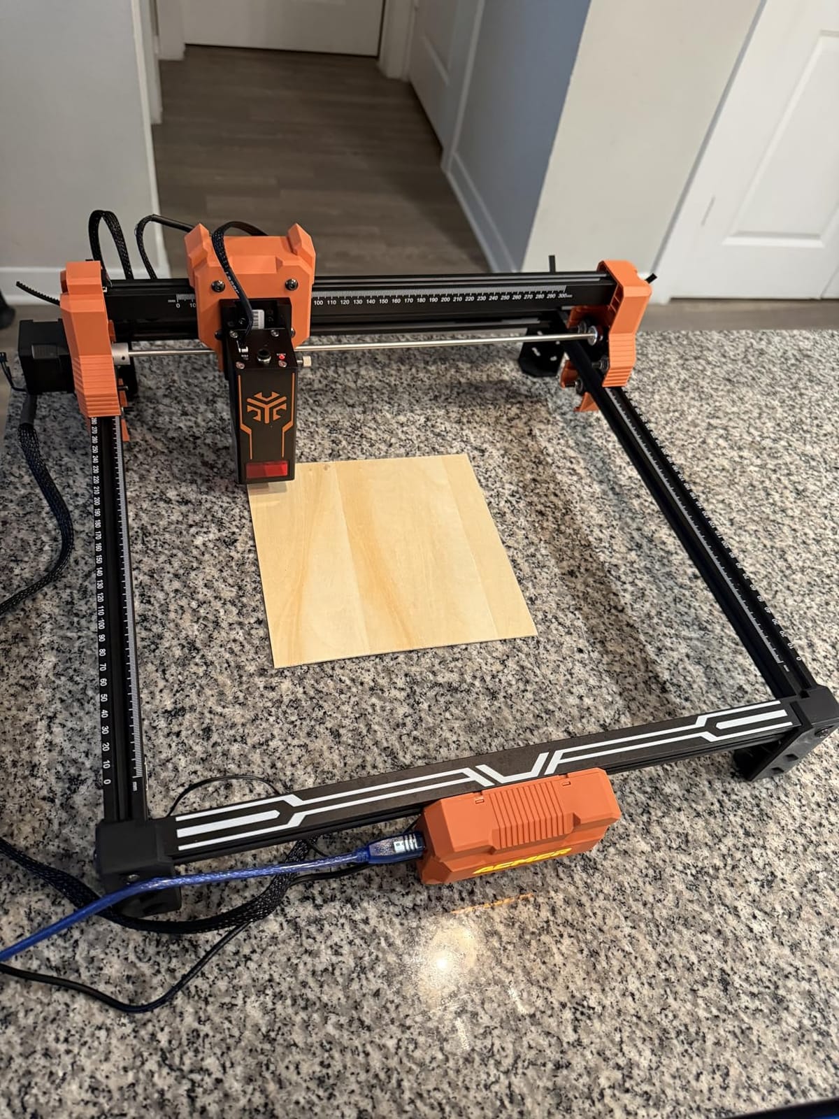 ACMER S2 Laser Engraver, 12000mW Laser Cutter Engraving Machine | 0.01mm Precision, 300x300mm Area, 10000mm/min Speed, 72W Output, for Wood, Metal, Leather, Acrylic, DIY & Education customer photo 1