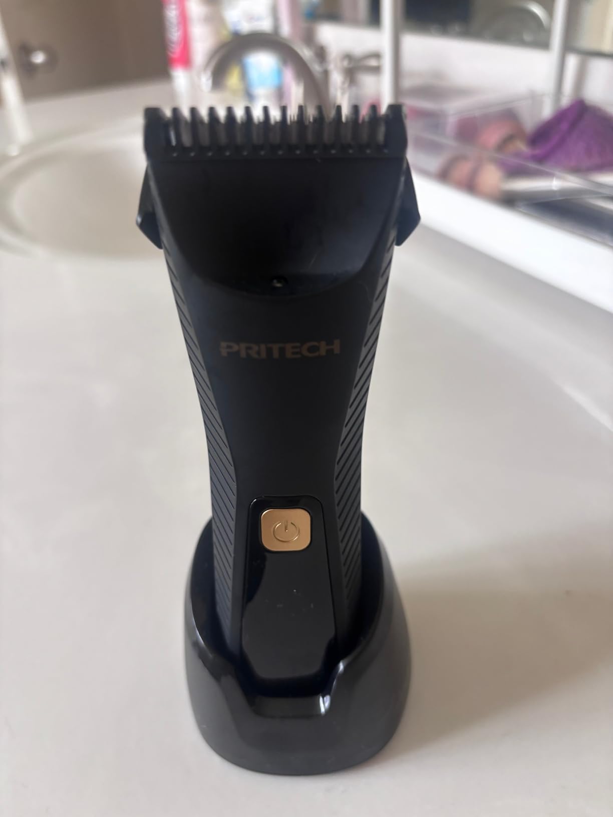 PRITECH Manscape Body Hair Trimmer - Waterproof Pubic Hair Ball Trimmer customer photo 2