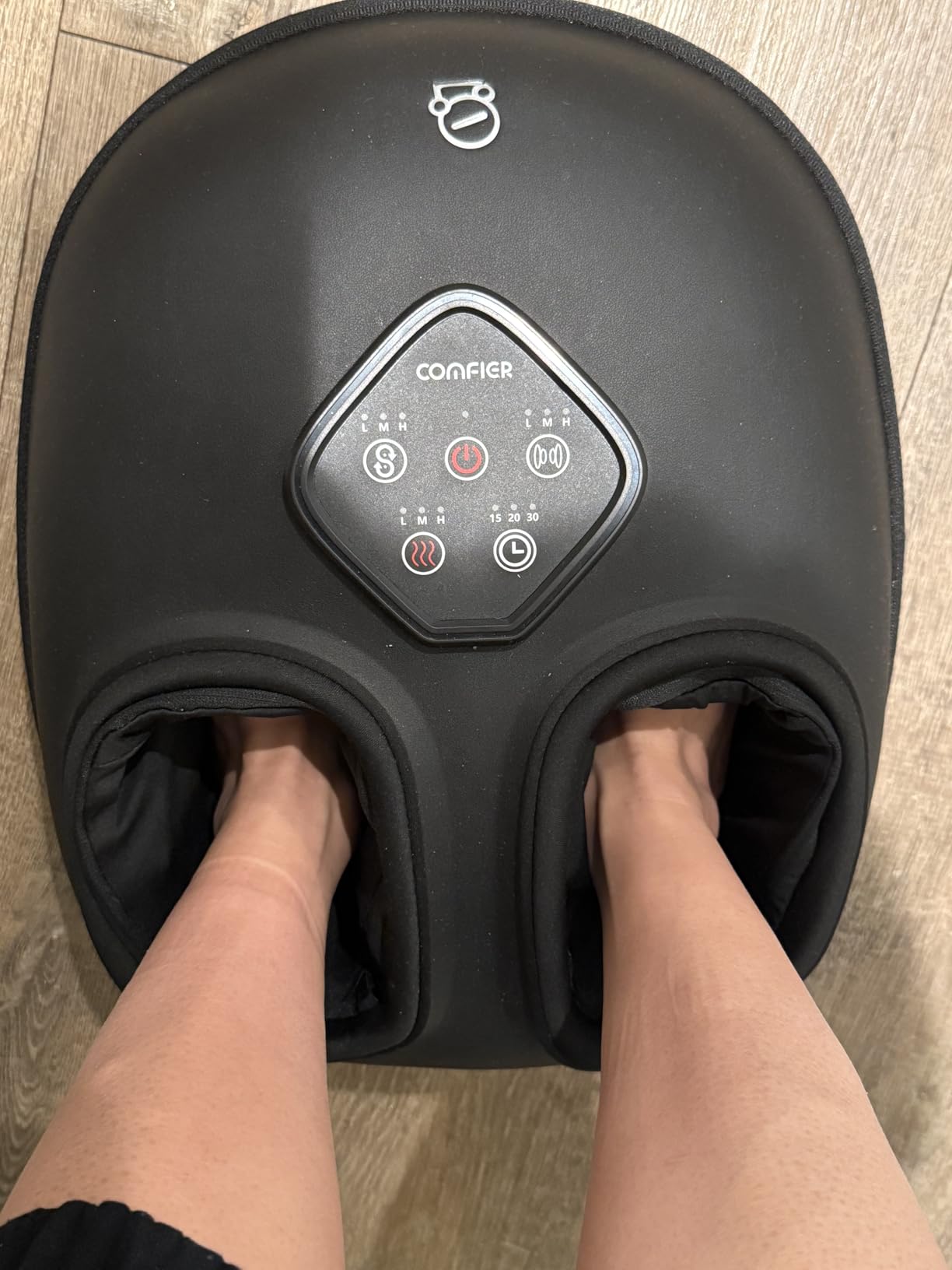 COMFIER FSA Eligible Foot Massager with Heat, HSA Eligible Shiatsu Foot Massager Machine for Plantar Fasciitis, Kneading & Compression for Neuropathy Pain, Fits up to Size 14, Mothers Day Gift customer photo 2