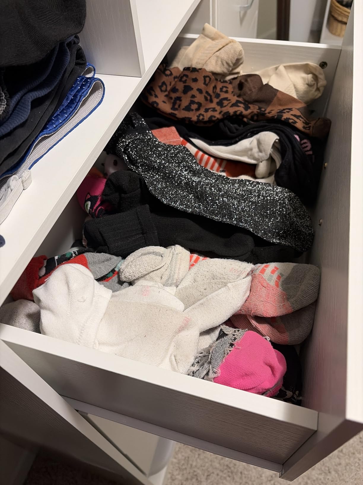 Homieasy Closet System Organizer with 3 Drawers and Partition Storage, Freestanding Wardrobe Organizer Modular with Shoe Shelf, Expandable for Walk-in or Reach-in Closets, White customer photo 1