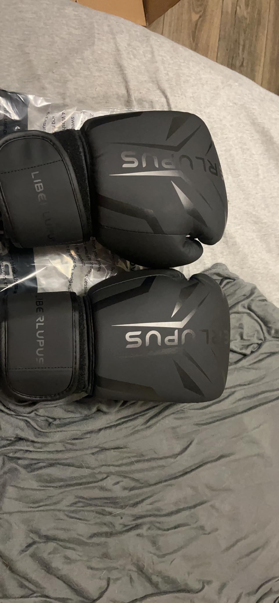 LIBERLUPUS MMA Gloves for Men - Punching Bag Gloves for Men, Open Palm Training Gloves for MMA Sparring, Kickboxing, Muay Thai, Youth Self-Defense, Durable Synthetic Leather with Wrist Support customer photo 2