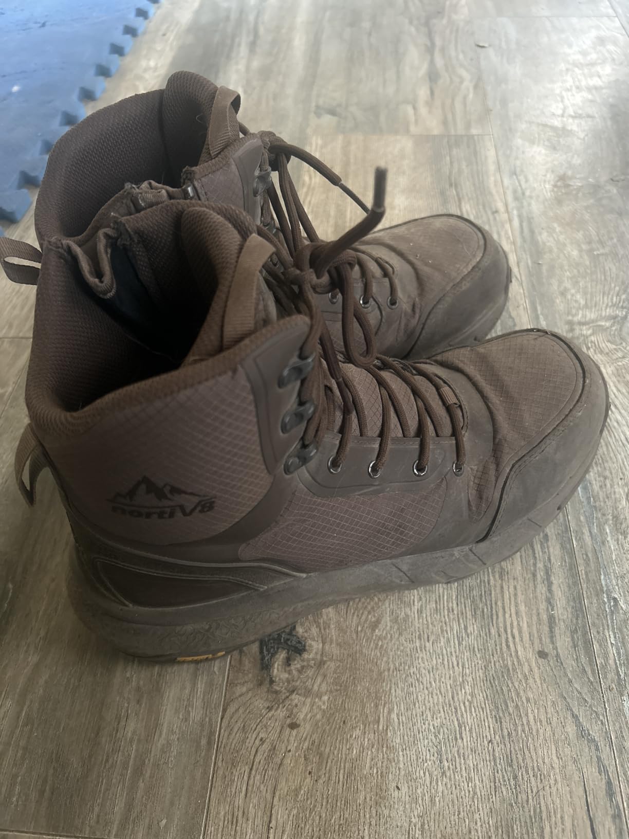 NORTIV 8 Men's Composite Toe Work Boots Lightweight | ASTM F2412-24 & ASTM F2913-24 Safety Boots with Side Zipper for Construction & Warehouse, Metrostrike-Nano customer photo 2