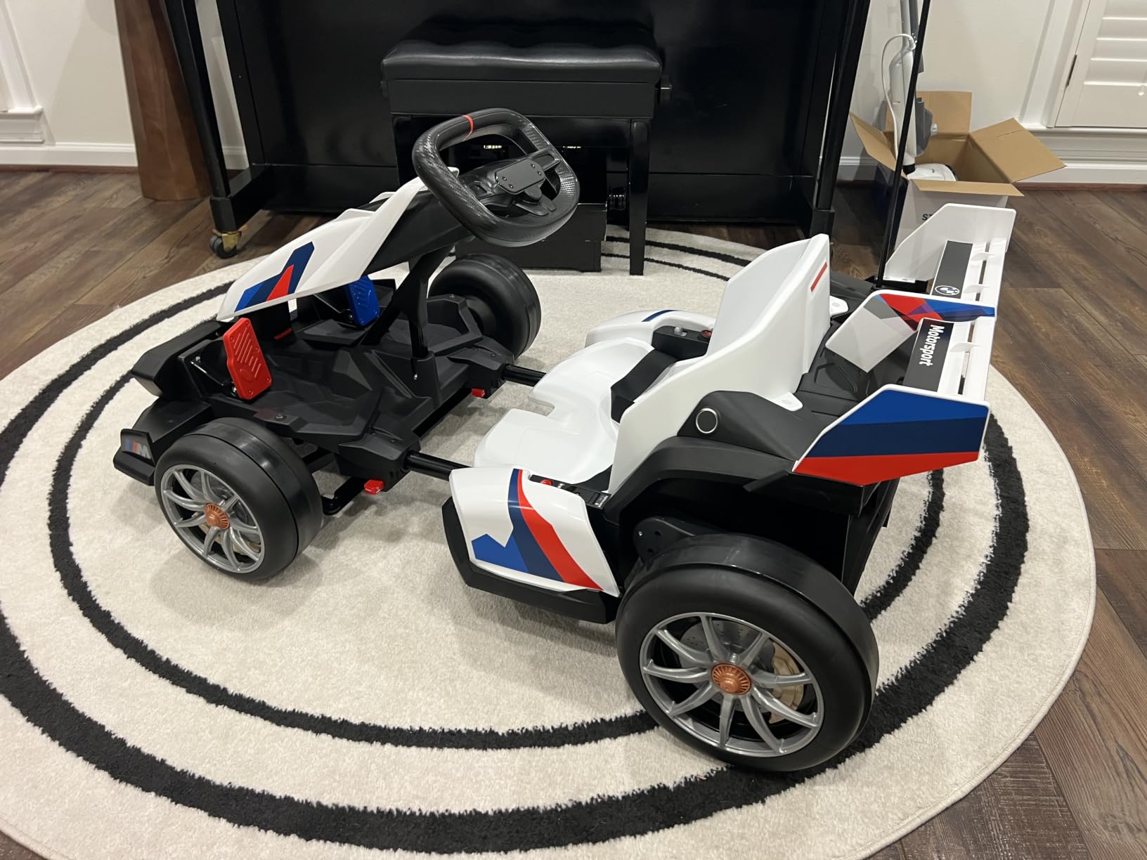 Wanan 36V Electric Go Kart with Adjustable Seat, Licensed BMW Drift Kart with Dual Motors, Crazy Go Cart for Kids Ages 6-12, LED Lights, Drift Mode and 2 Speed (Red) customer photo 1