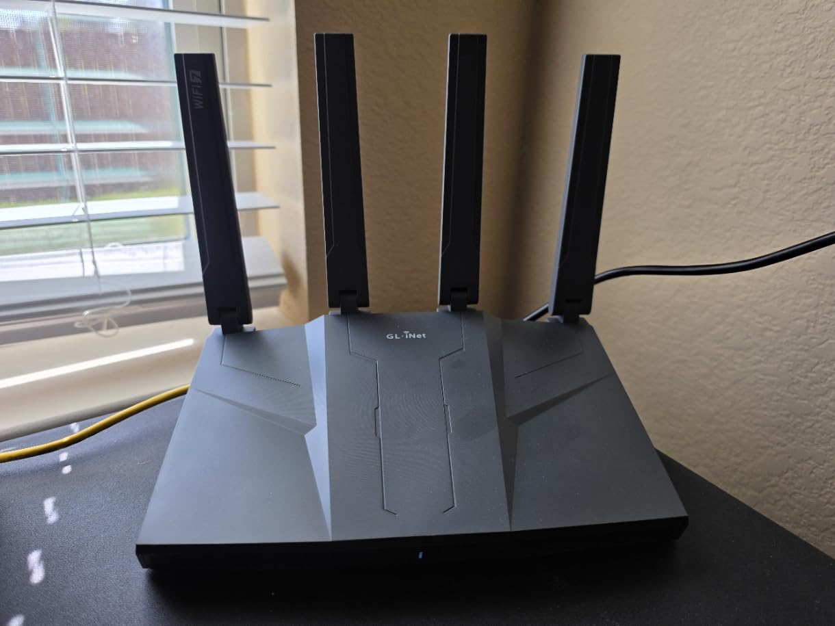 GL.iNet GL-BE9300 Flint 3 Tri-Band Wi-Fi 7 Router 5 x 2.5G VPN Router | Tri-Band Wi-Fi 7 with 6GHz, 9 Gbps wireless speed for smooth 8K streaming, low-latency gaming, and video calls customer photo 2