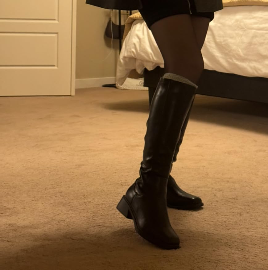 DREAM PAIRS Women's Knee High Riding Tall Boots customer photo 2