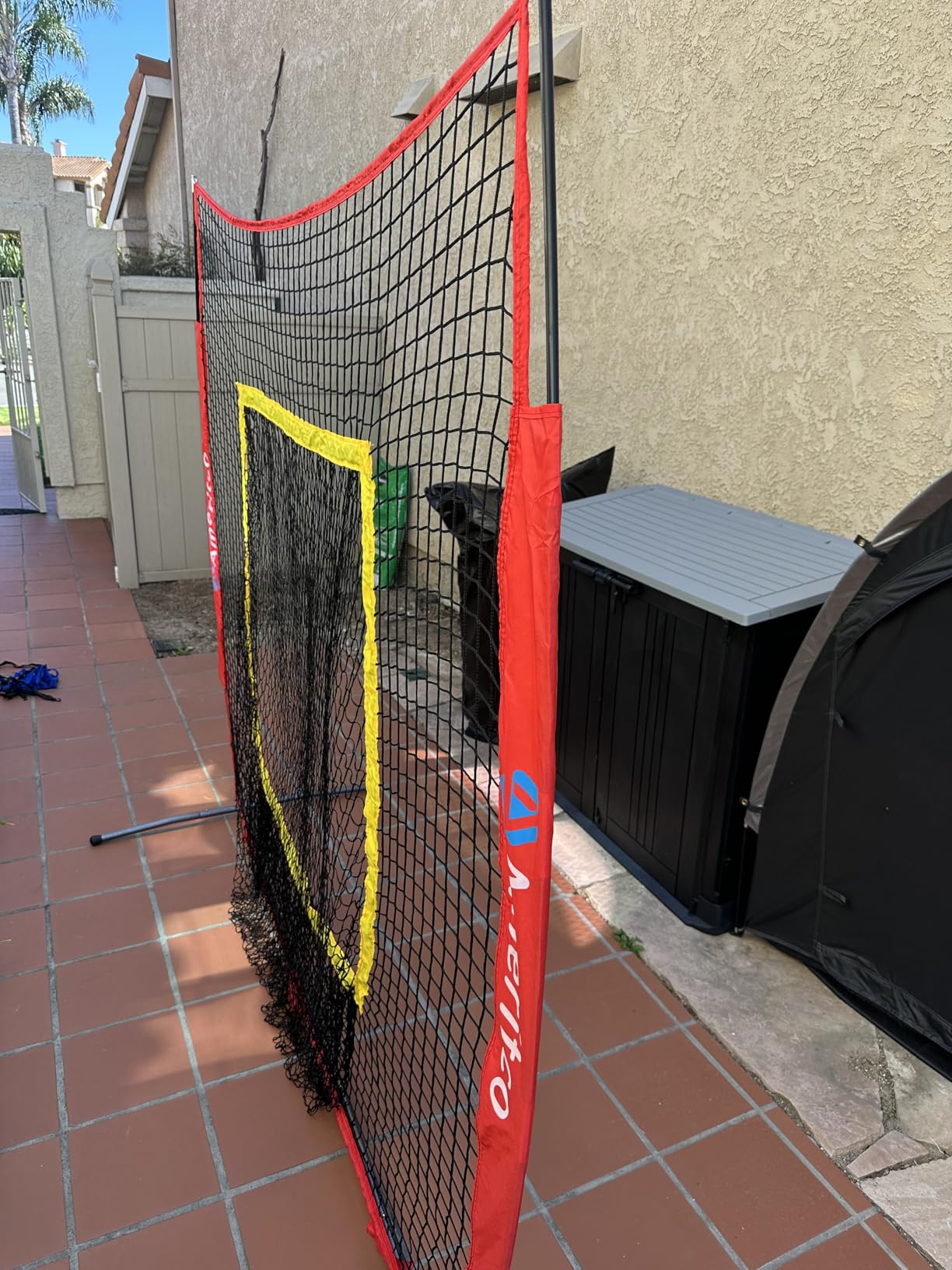 7x7ft Baseball Net with Strike Zone, Large Pocket Baseball Training Net for Hitting/Batting/Pitching/Throwing, Scratch Resistant Base, Indoor/Outdoor Versatile Use for All Levels customer photo 2