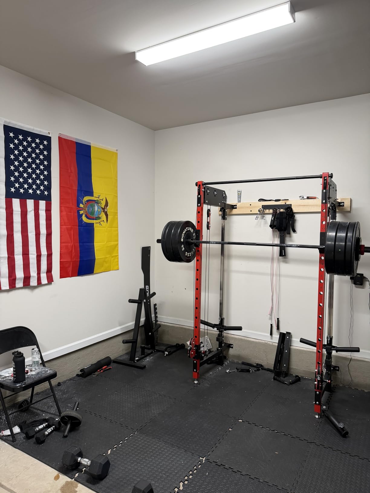 Mikolo K6 2.0 Power Cage, Power Rack with Cable Crossover System, 2000LBS Squat Rack with LAT Pull Down System, Functional Trainer with Aluminum Pulley System for Home Gym customer photo 1