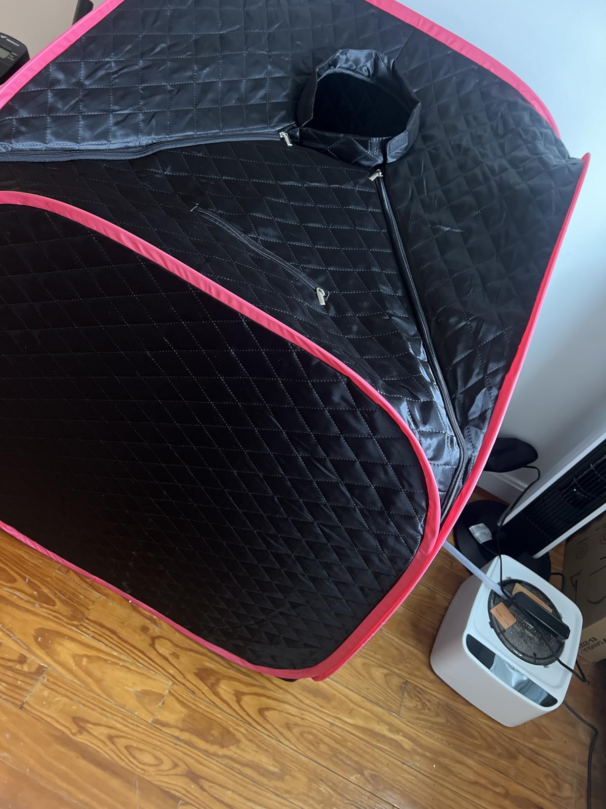 Portable Steam Sauna at Home, 9 Levels Heating, Sauna Tent for Home with Steamer and Folding Chair, Sauna for Relaxation, Detoxification, Spa customer photo 2