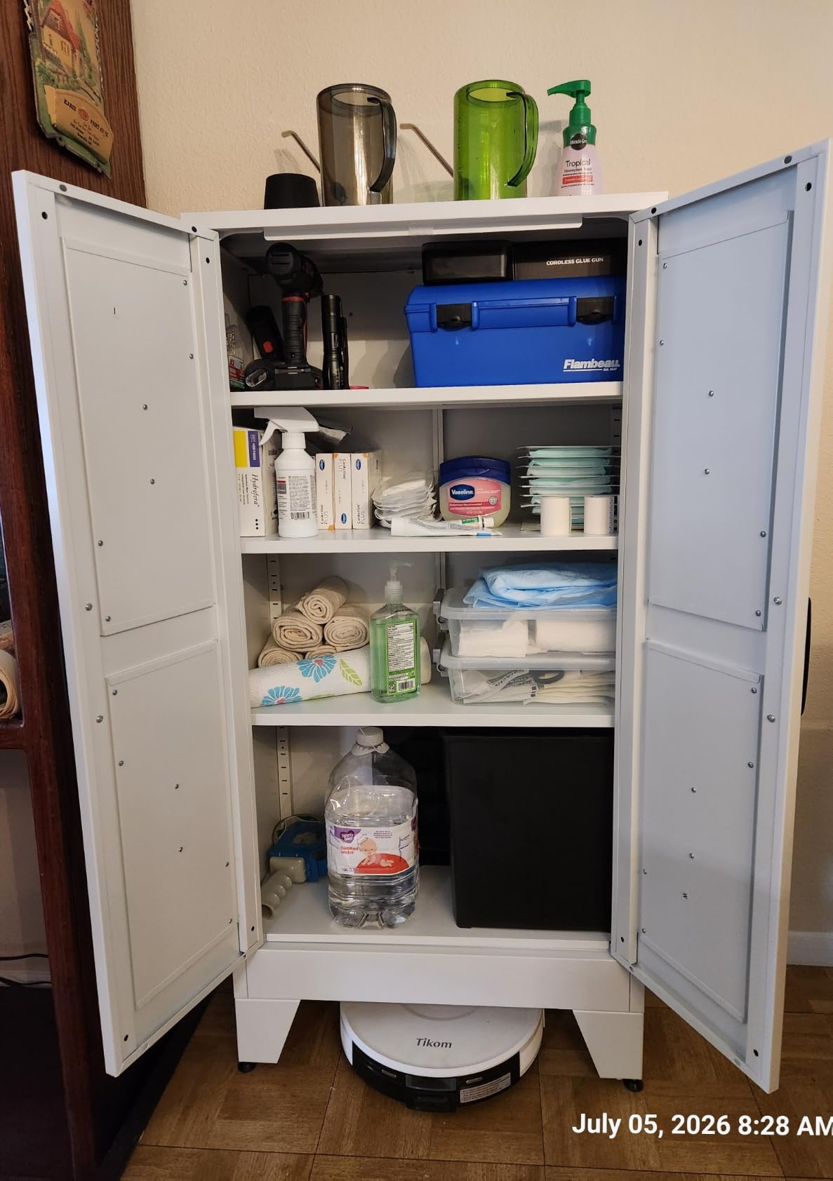 Yizosh Metal Pantry Cabinet, 75