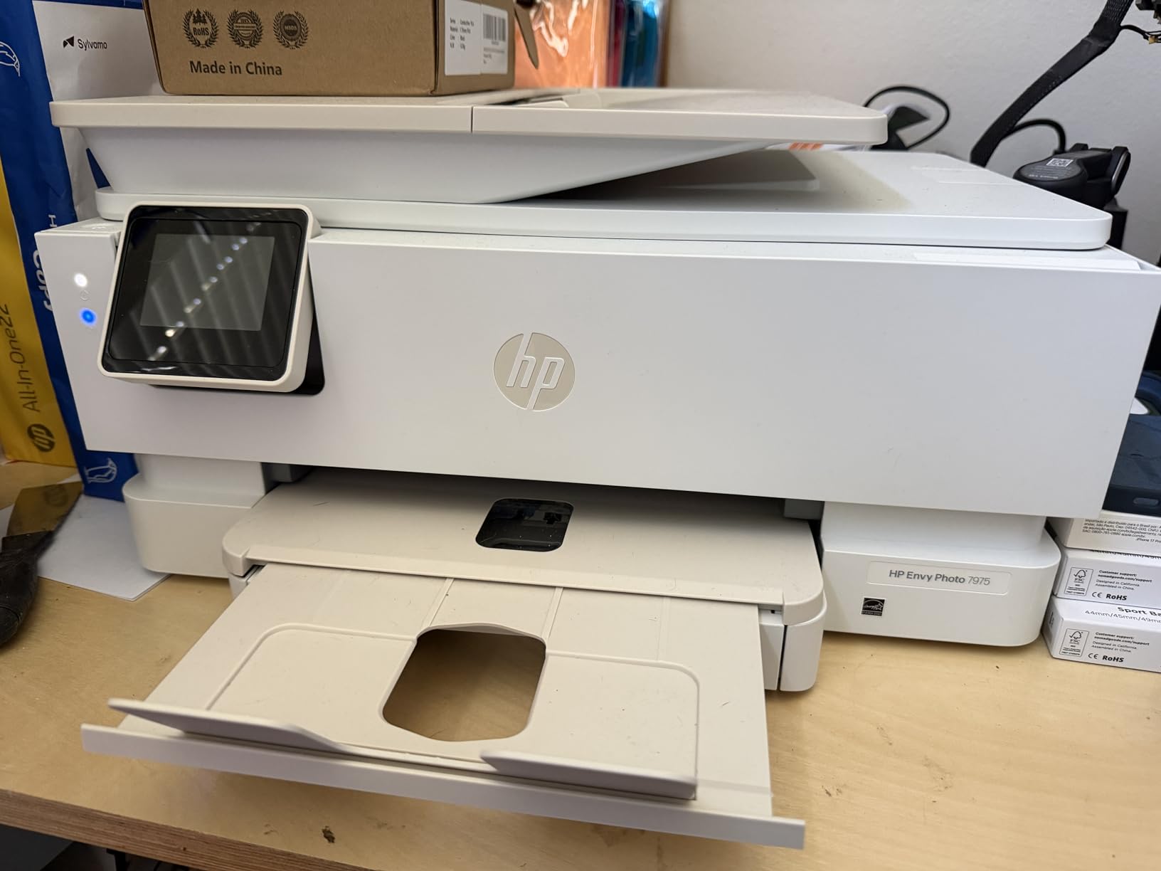HP Envy Photo 7975 Wireless Color Inkjet Photo Printer, Print, scan, Copy, Easy Setup, Mobile Printing, Best-for-Home, 3 Month Instant Ink Trial Included, AI-Enabled (B63K3A) customer photo 1