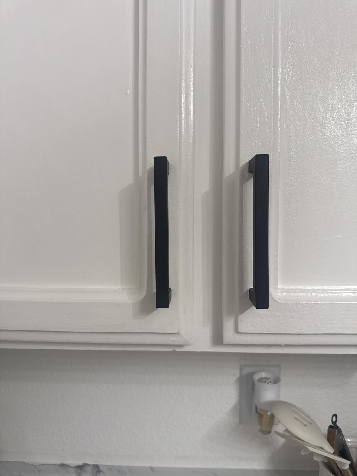 Matte Black 5 Inch Cabinet Handles, 30 Pack Cabinet Pulls | Square Kitchen Cabinet Handles, Included Screws, Easy Install, Stainless Steel customer photo 2