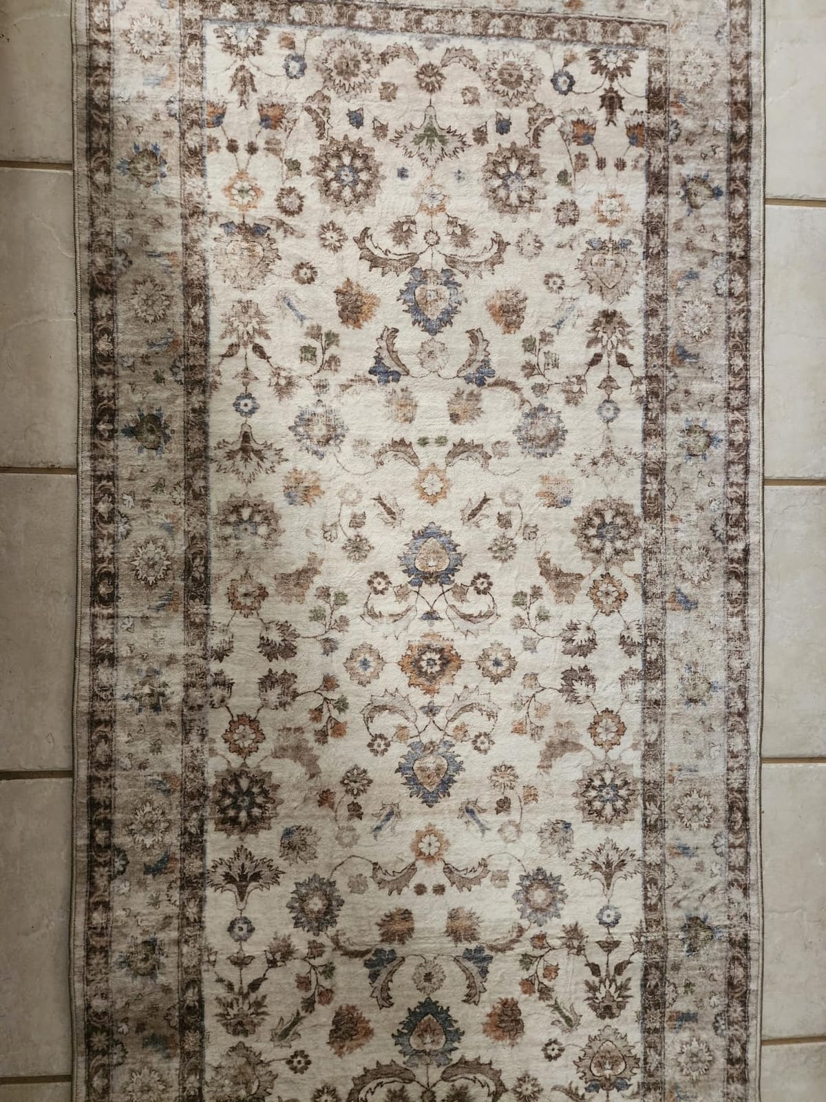 Washable Area Rugs for Living Room: 8x10 Bedroom Rug Non Slip Large Carpet | Low Pile Soft Faux Wool Non Shedding Lightweight Boho Area Rug for Dining Under Table Dorm Kids Playroom Nursery Home Office customer photo 1