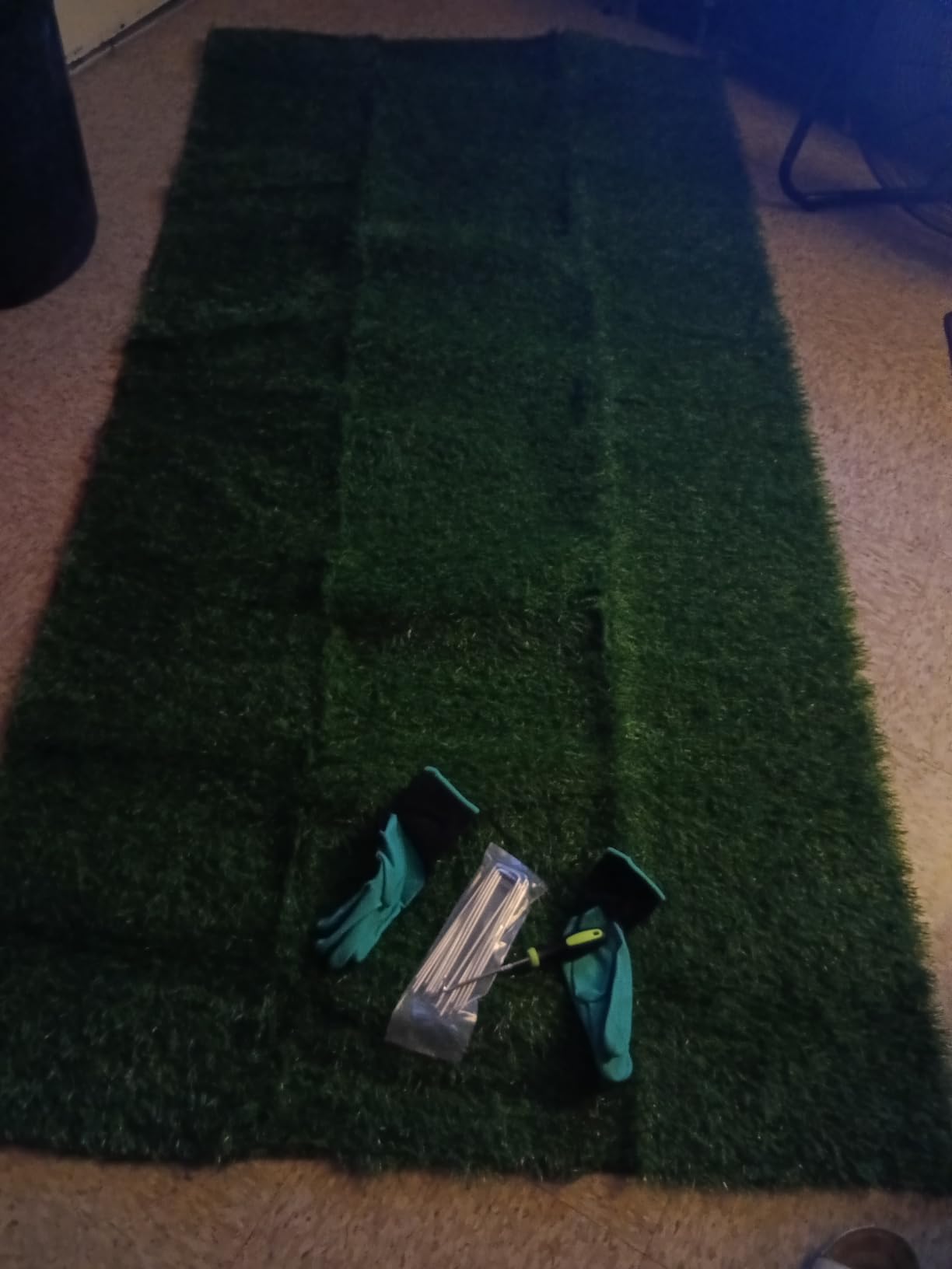 Artificial Grass Turf Outdoor Indoor, 5x10ft Realistic Fake Grass Mat | Synthetic, Easy to Clean, with Drainage, Astro Turf Rug, Grass Carpet for Patio Balcony Garden Lawn Landscape Decoration customer photo 1
