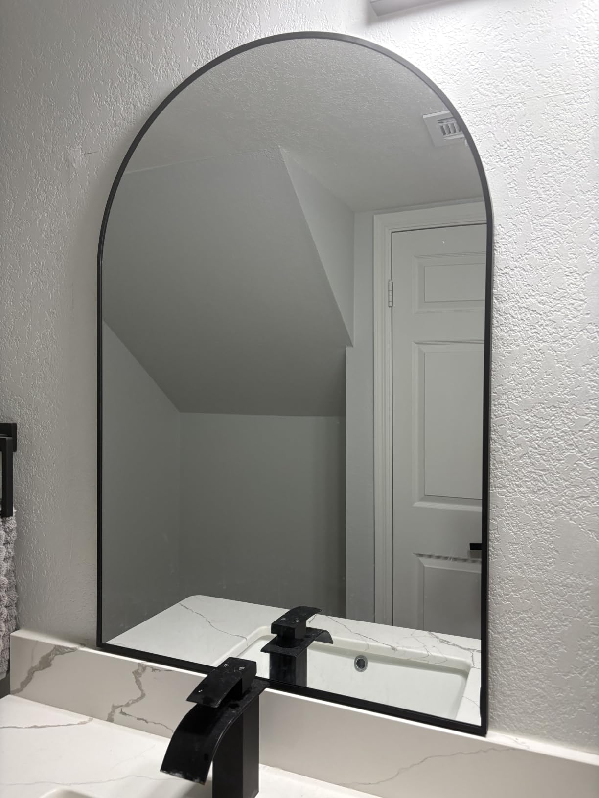 Delma Arched Bathroom Mirror, 24