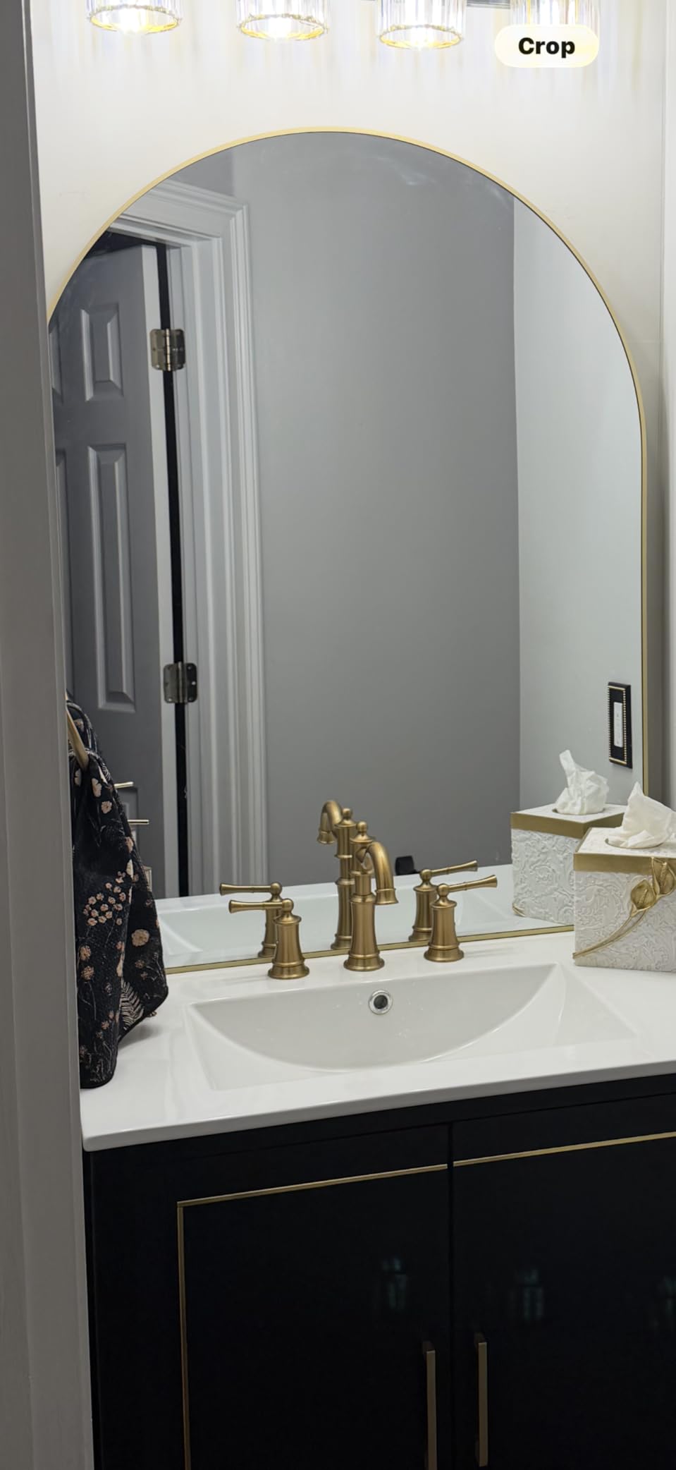 Delma Arched Bathroom Mirror, 24