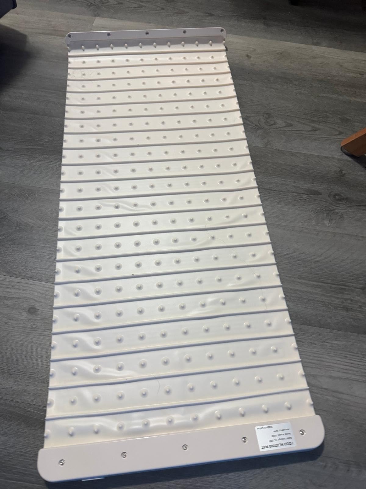 Warming Mat for Food, 26x15 Inch, Off White, Fast Heat, Child Lock | Includes heat-resistant pad. Perfect for chafing dishes, buffet & parties. Easy to clean & store. 6 settings, timer & lock. customer photo 1