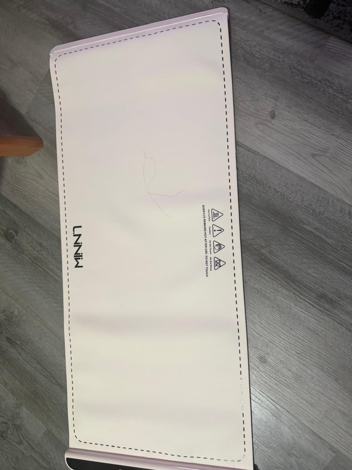 Warming Mat for Food, 26x15 Inch, Off White, Fast Heat, Child Lock | Includes heat-resistant pad. Perfect for chafing dishes, buffet & parties. Easy to clean & store. 6 settings, timer & lock. customer photo 2