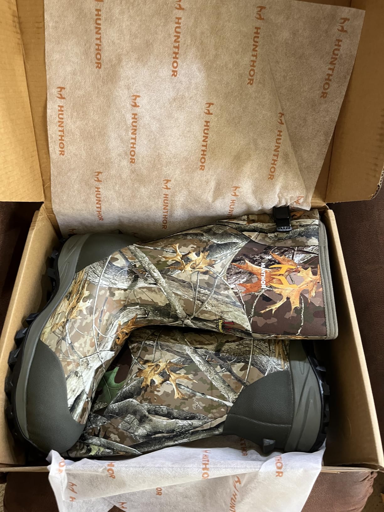Hunting Boots for Men with 1600g Insulation, -20°F Rated Men Boots | 4mm Neoprene and 2mm Fleece Rubber Boots, Waterproof, Steel Shank, Anti-Slip Outsole for Winter, Work, Rain, Fishing customer photo 1