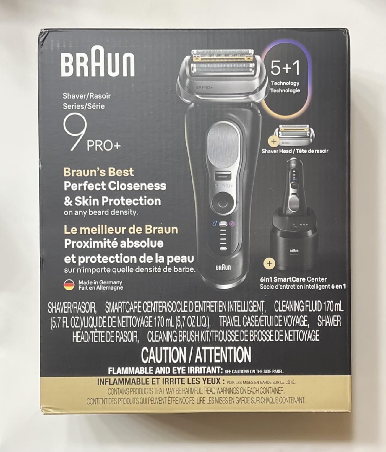 Braun Series 9 PRO+ Electric Shaver for Men, Wet and Dry Foil Razor, 6-in-1 SmartCare Center, Built-in Precision ProTrimmer, Replacement Head, Travel Case, Black 9660CCPS customer photo 2