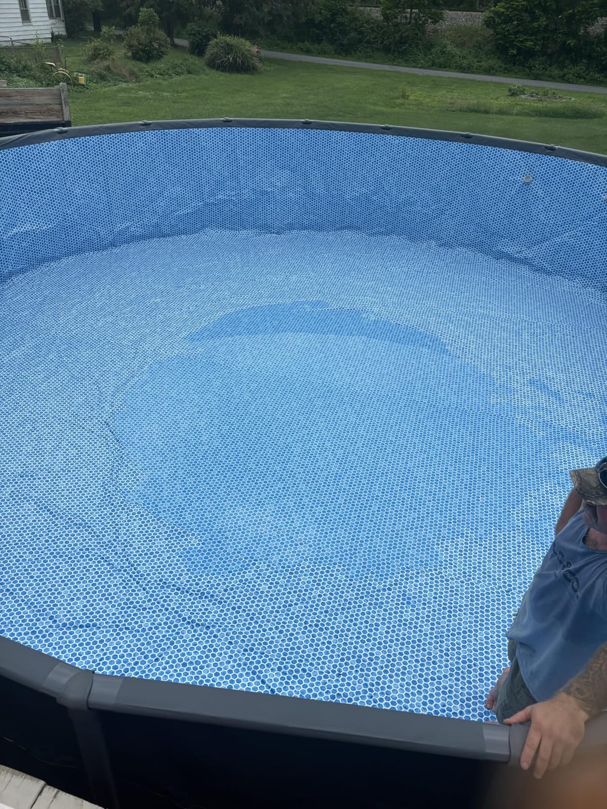 INTEX Ultra XTR 18ft x 52in Round Above Ground Swimming Pool Set with 2100 GPH Sand Filter Pump, Ladder, Pool Cover & Ground Cloth, Galvanized Steel Frame customer photo 2