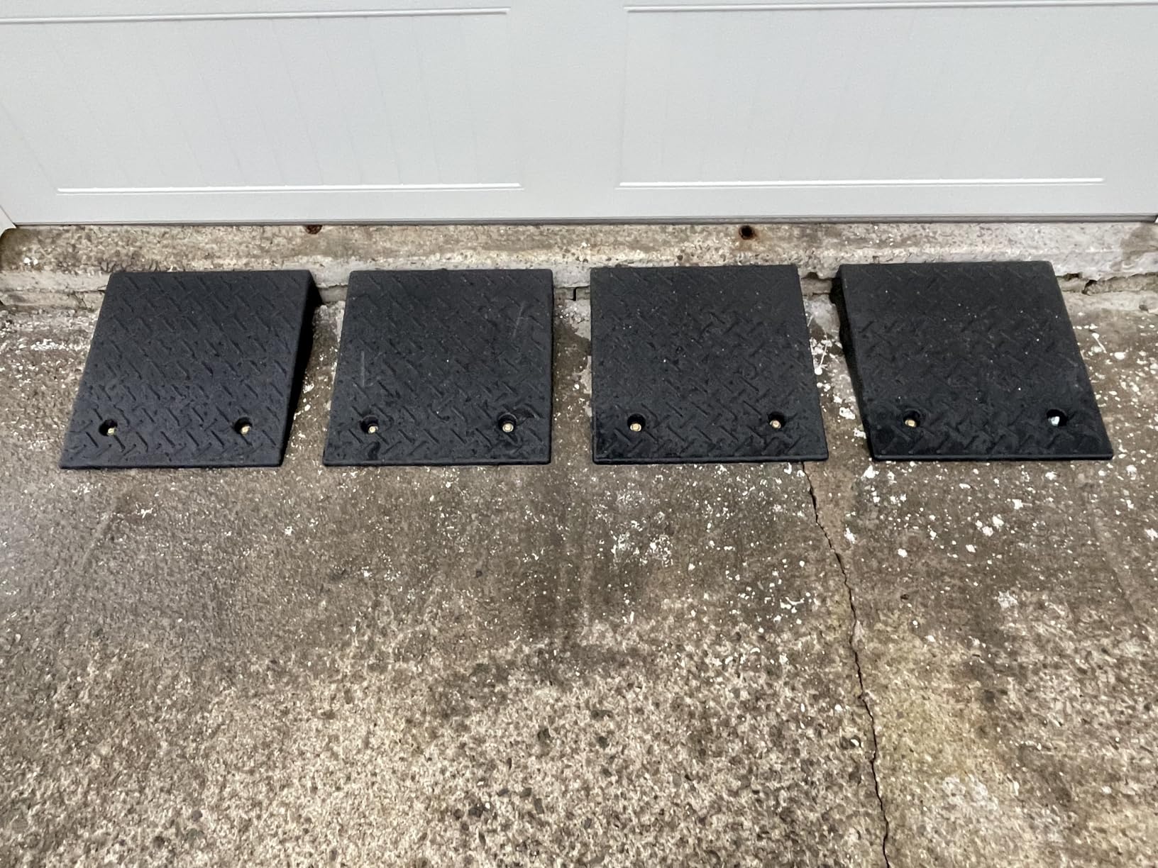 Curb Ramps for Wheelchairs 3.9 in Rise 2 Pack | Heavy Duty Driveway Threshold Ramps for Driveways, Sidewalks, Motorcycles & Lawn Mowers 7000lbs Powersport Loading customer photo 1