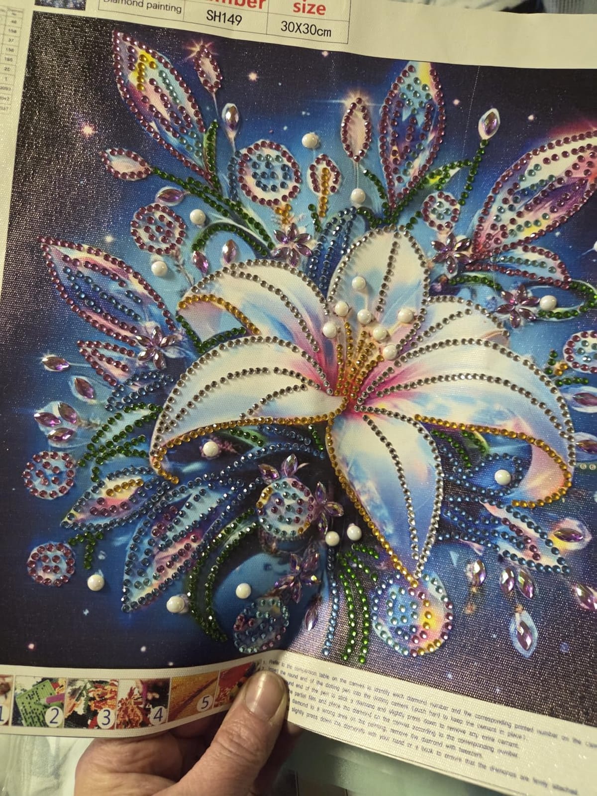 5D Diamond Art Kits for Adults Beginner, Colorful Tree Diamond Painting Kits | DIY Special Shape Flower Tree of Life Diamond Dots With Gem Art For Home Wall Decor 12 X 12Inch customer photo 1