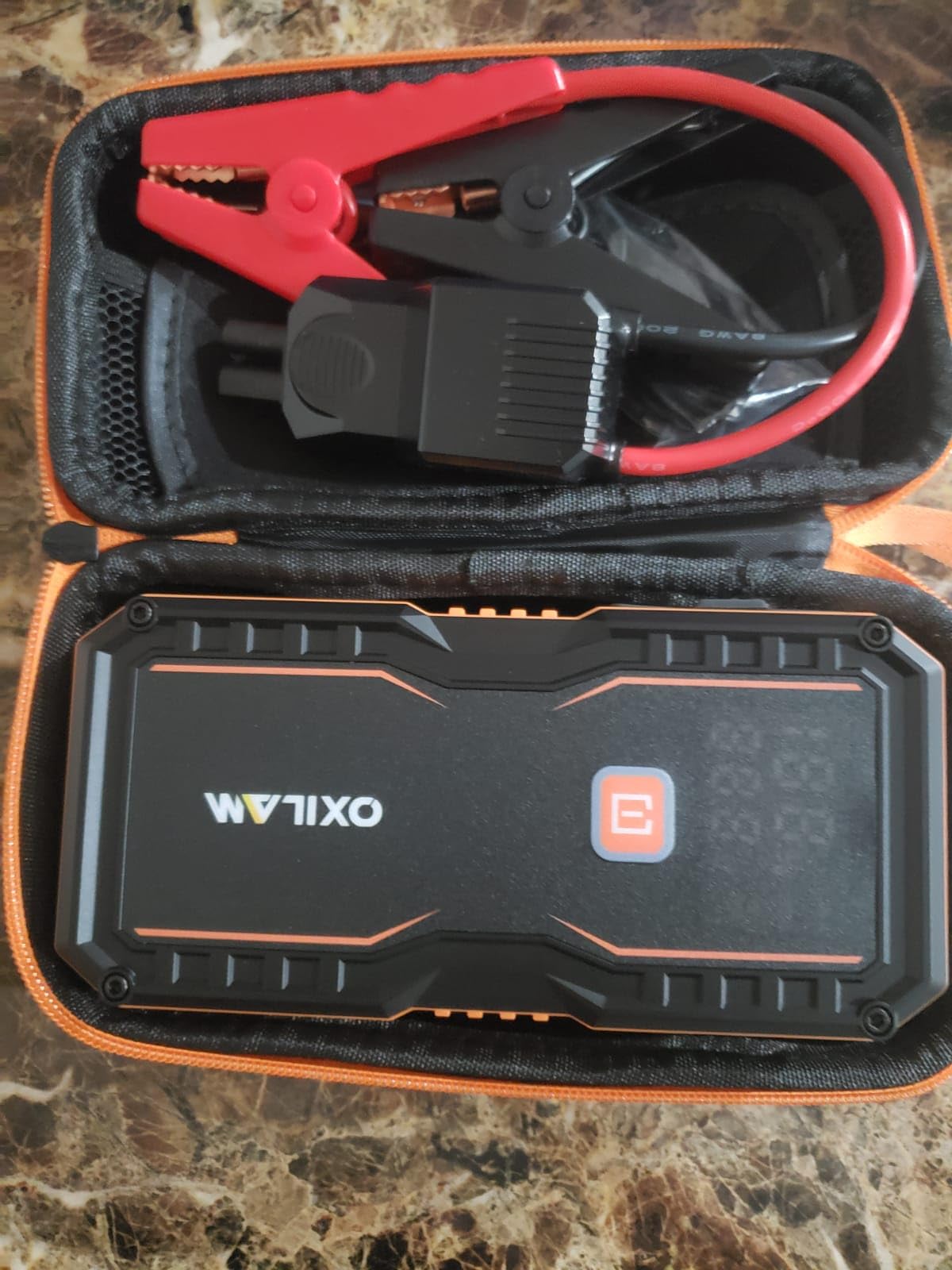 OXILAM 24000mAh Jump Starter for All Gas & Diesel Engines, 10000A Battery Jumper Starter Portable, 12V Jump Box with Quick Charger, Extended Jumper Cable, LED Display, USB, DC, Type C Port & LED Light customer photo 2