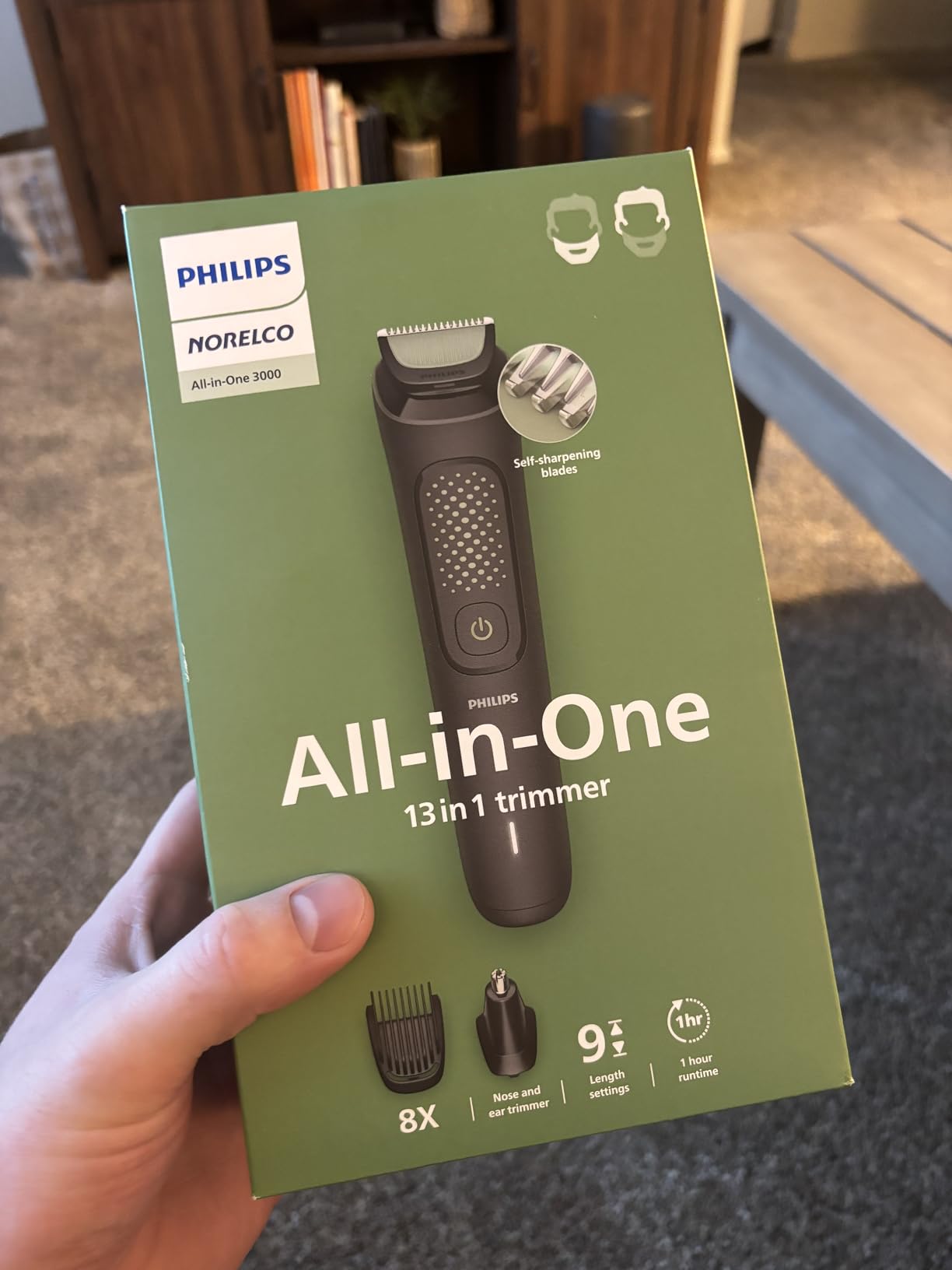 Philips Norelco All-in-One 3000 Series 13 in 1 Trimmer, Beard Styler & Men's Hair Clipper, 9 Length Settings & Self-Sharpening Skin-Friendly Blades, MG3919/50 customer photo 2