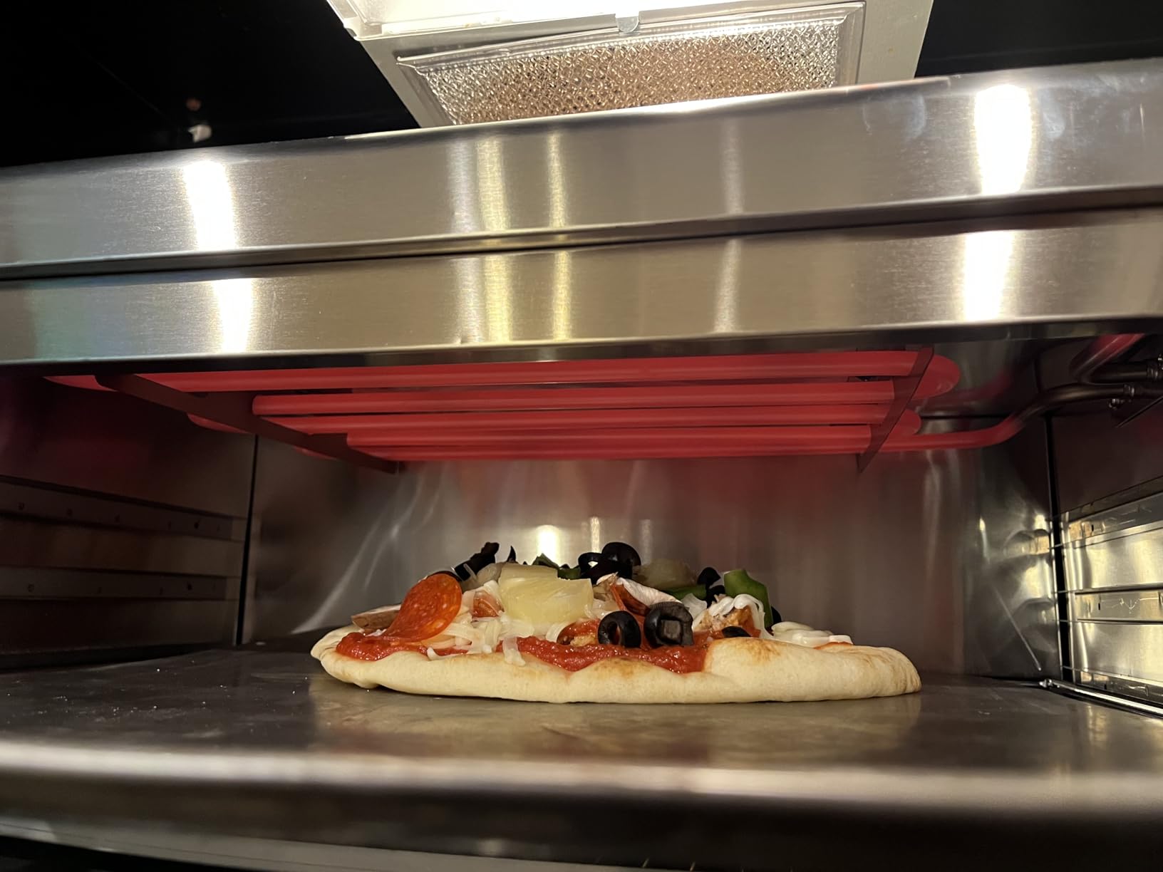 Salamander Broiler, 1500W Electric Cheese Melter w/ 550°F Heating and Stainless Steal Body, Commercial Broiler w/Removable Crumb Tray, Salamander Grill For Pizza, Grill Steaks, Sandwiches customer photo 1