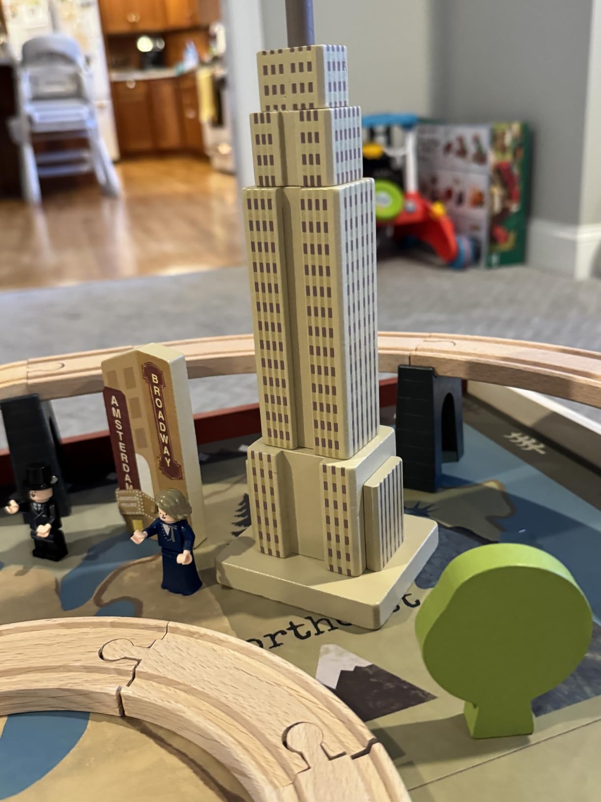 Tiny Land Large Wooden Train Table (47.9